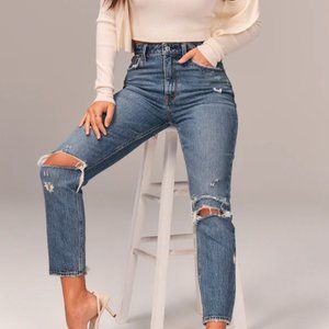 Abercrombie & Fitch Curve Love High Rise Mom Jean